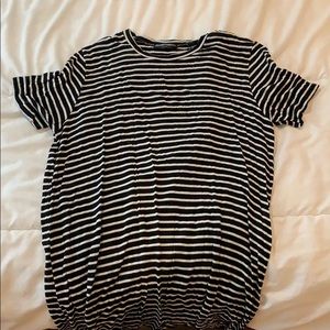 striped shirt dress